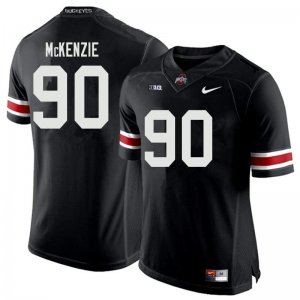 NCAA Ohio State Buckeyes Men's #90 Jaden McKenzie Black Nike Football College Jersey UOY1245CA